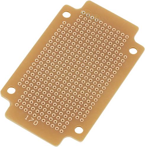 TRU COMPONENTS SUPCB003 Europlatine Hartpapier (L x B) 77.5 mm x 47.3 mm 35 µm Rastermaß 2.54 mm In