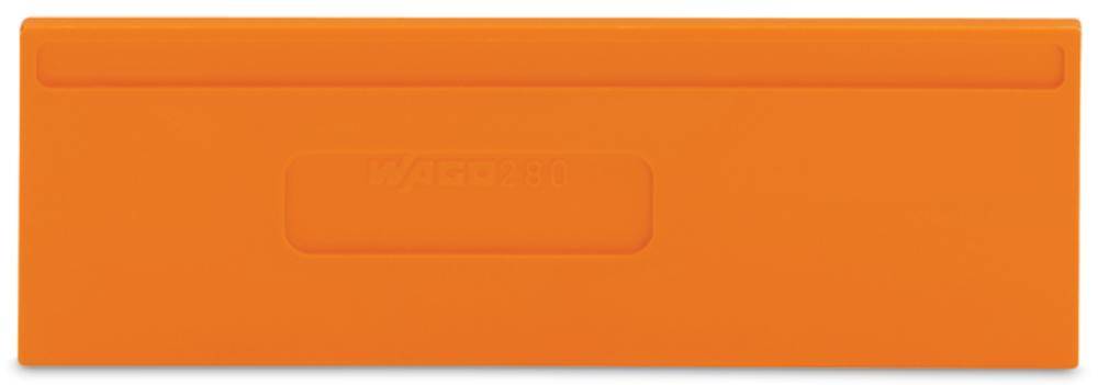 Orangefarbenes rechteckiges Objekt mit vertieftem Bereich in der Mitte, ähnlich einem verschließbaren Aufbewahrungsbehälter.