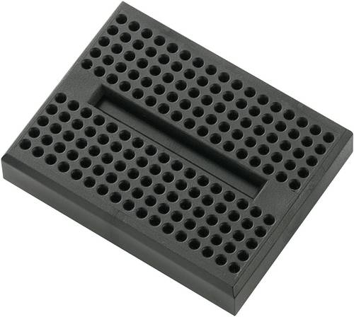 TRU Components Steckplatine Schwarz Polzahl Gesamt 170 (L x B x H) 45.72 x 35.56 x 9.40mm 1St.