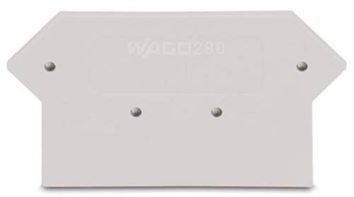 WAGO 280-362 Abschluss- und Trennplatte Lichtgrau 100 St.