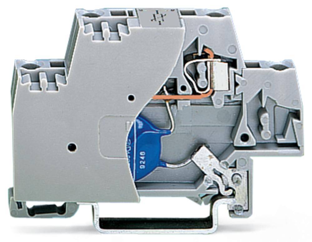 WAGO 280-502/281-582 Einzelklemme 10 mm Zugfeder Belegung: L Grau 50 St.