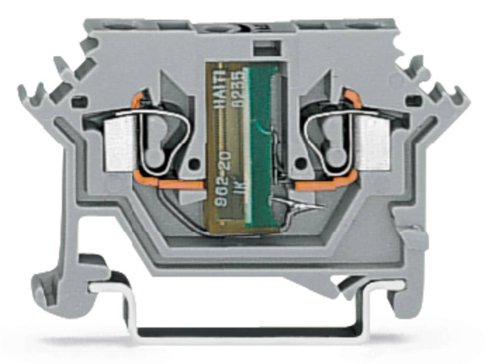 WAGO 280-615/281-412 Einzelklemme 5 mm Zugfeder Belegung: L Grau 100 St.