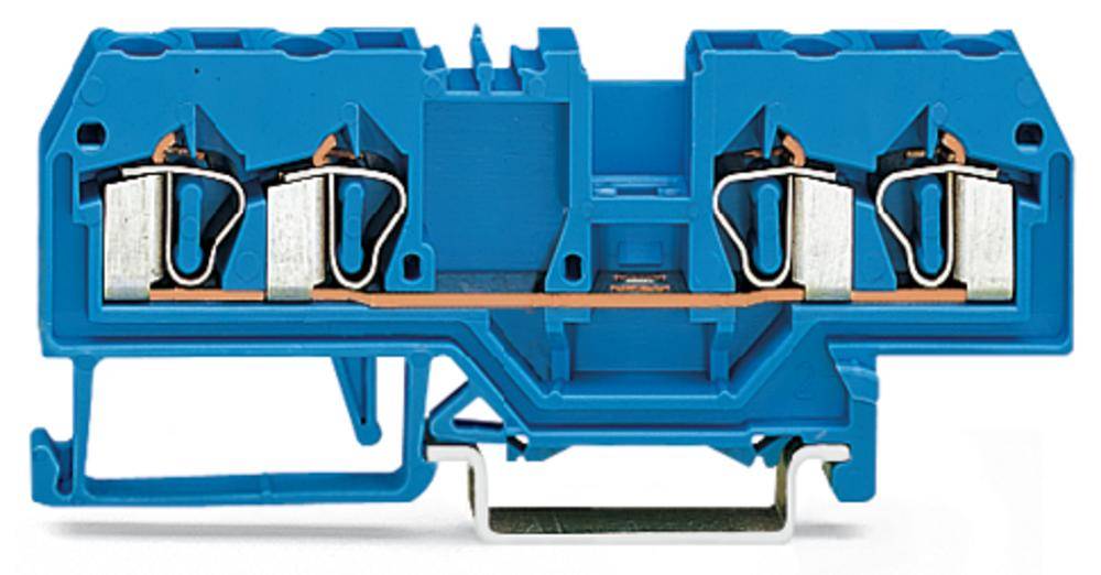 WAGO 280-834 Durchgangsklemme 5mm Zugfeder Belegung: N Blau 100St.