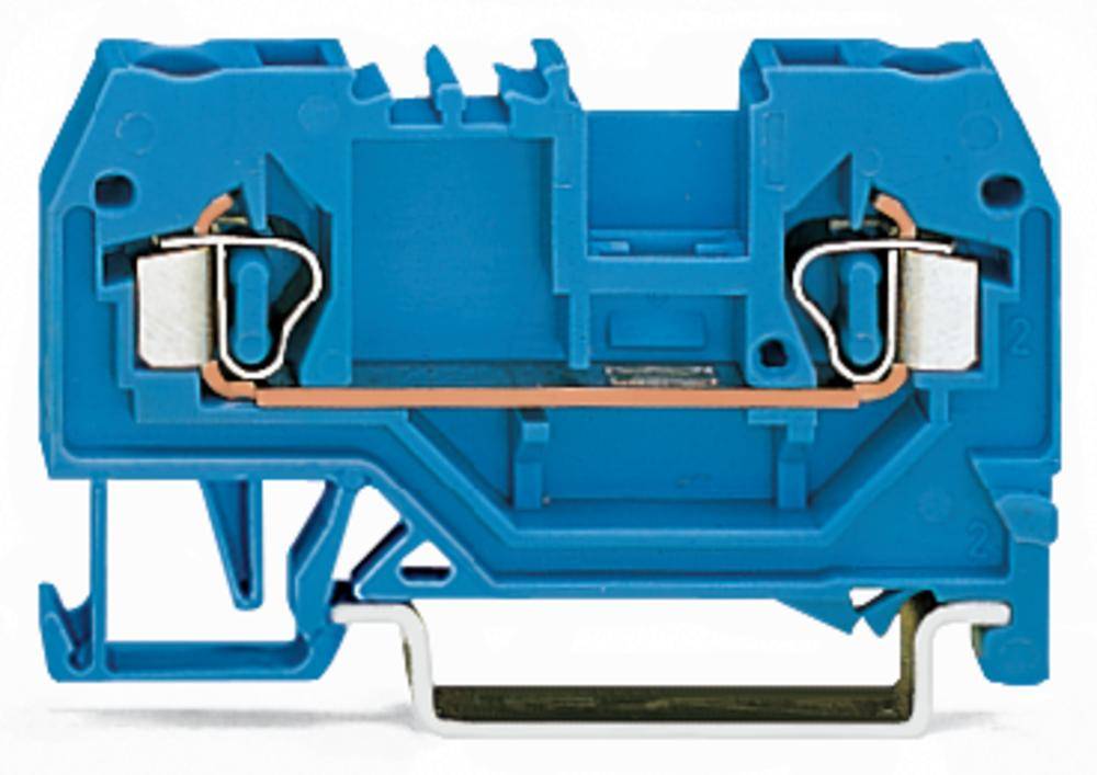 WAGO 280-904 Durchgangsklemme 5mm Zugfeder Belegung: N Blau 100St.