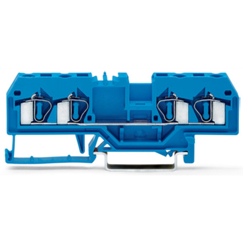 WAGO 281-654 Durchgangsklemme 6mm Zugfeder Belegung: N Blau 50St.