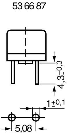 ESKA 887.014 887.014 Kleinstsicherung radial bedrahtet rund 0.5 A 250 V Träge -T- 1 St.