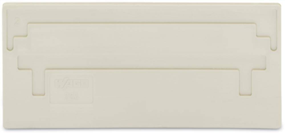 Ein rechteckiges, cremefarbenes Objekt mit eingravierten Linien, möglicherweise ein technisches oder elektronisches Bauteil.