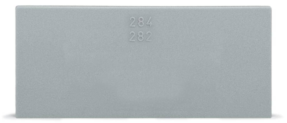 Graue rechteckige Fläche mit den Zahlen '284' und '282' in der Mitte eingraviert.