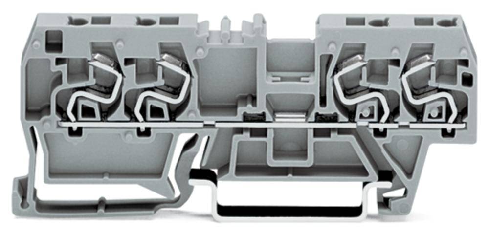 WAGO 290-861 Durchgangsklemme 5 mm Zugfeder Belegung: L Grau 100 St.
