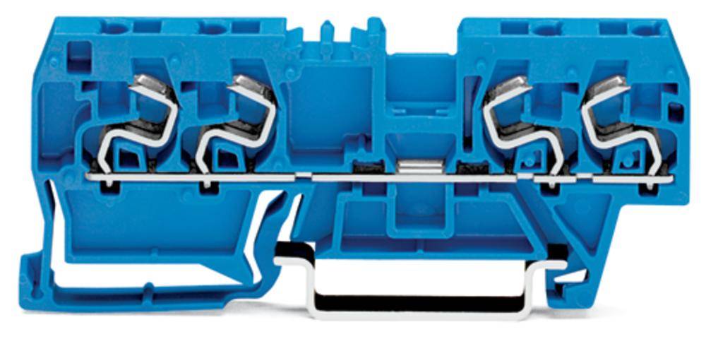 WAGO 290-864 Durchgangsklemme 5 mm Zugfeder Belegung: N Blau 100 St.