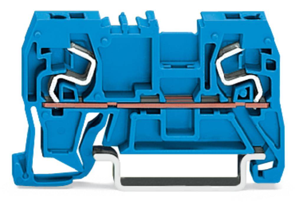 WAGO 290-964 Durchgangsklemme 5 mm Zugfeder Belegung: N Blau 100 St.