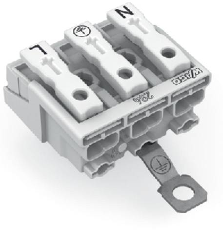 WAGO Netzanschlussklemme starr: 0.5-1.5 mm² Polzahl: 3 294-5413 500 St. Weiß