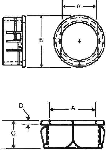 PB Fastener H-2878 Isolierdurchführung seitlich offen Klemm-Ø (max.) 20.2mm Plattenstärke (max.) 3.2mm Polyamid Schwarz