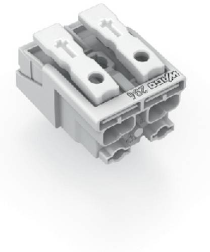 WAGO Netzanschlussklemme starr: 0.5-1.5 mm² Polzahl: 2 1000 St. Weiß