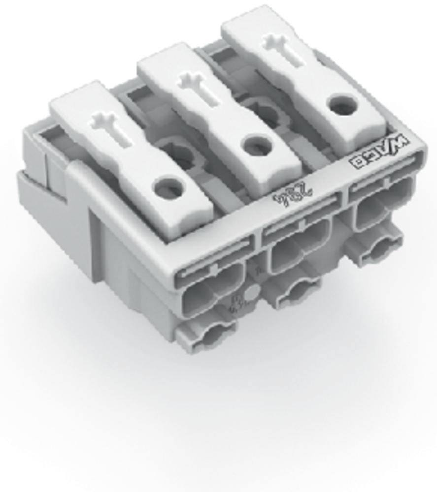 Netzanschlussklemme starr: 0.5-1.5 mm² Polzahl: 3 WAGO 294-5003 500 St. Weiß