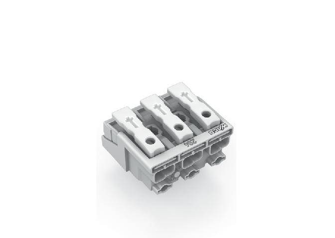 WAGO Netzanschlussklemme starr: 0.5-1.5mm² Polzahl: 3 294-5003 500 St. Weiß