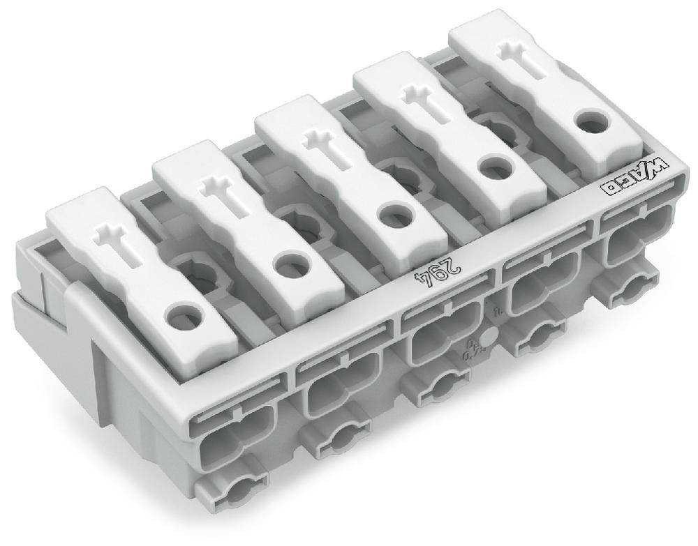Netzanschlussklemme starr: 0.5-1.5 mm² Polzahl: 5 WAGO 250 St. Weiß