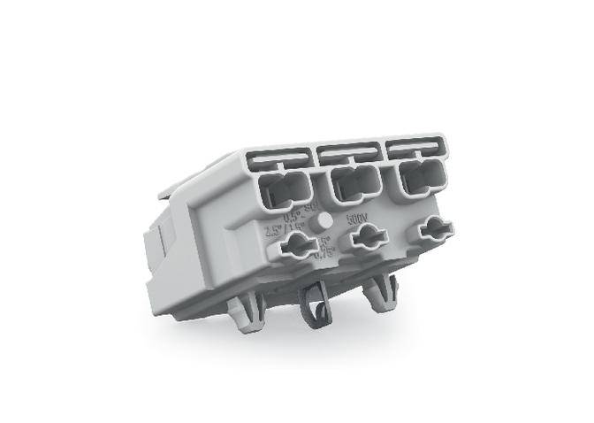 WAGO Netzanschlussklemme starr: 0.5-1.5mm² Polzahl: 3 294-5113 500 St. Weiß