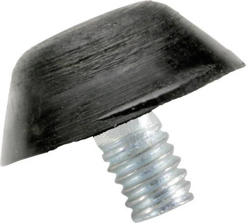 PB Fastener 110718 Anschlagpuffer zylindrisch Schwarz (Ø x H) 15 mm x 15 mm