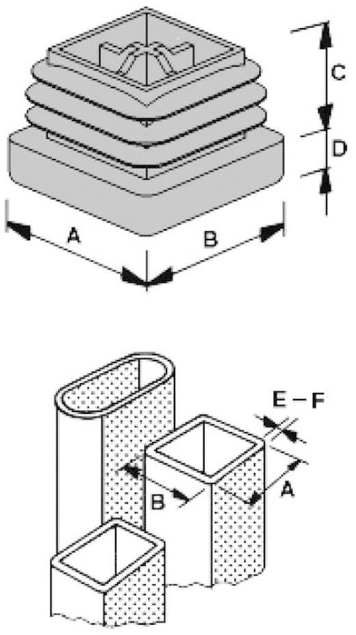 PB Fastener 056 0300 620 03 Lamellenstopfen Plattenstärke (max.) 12mm Polyethylen Grau