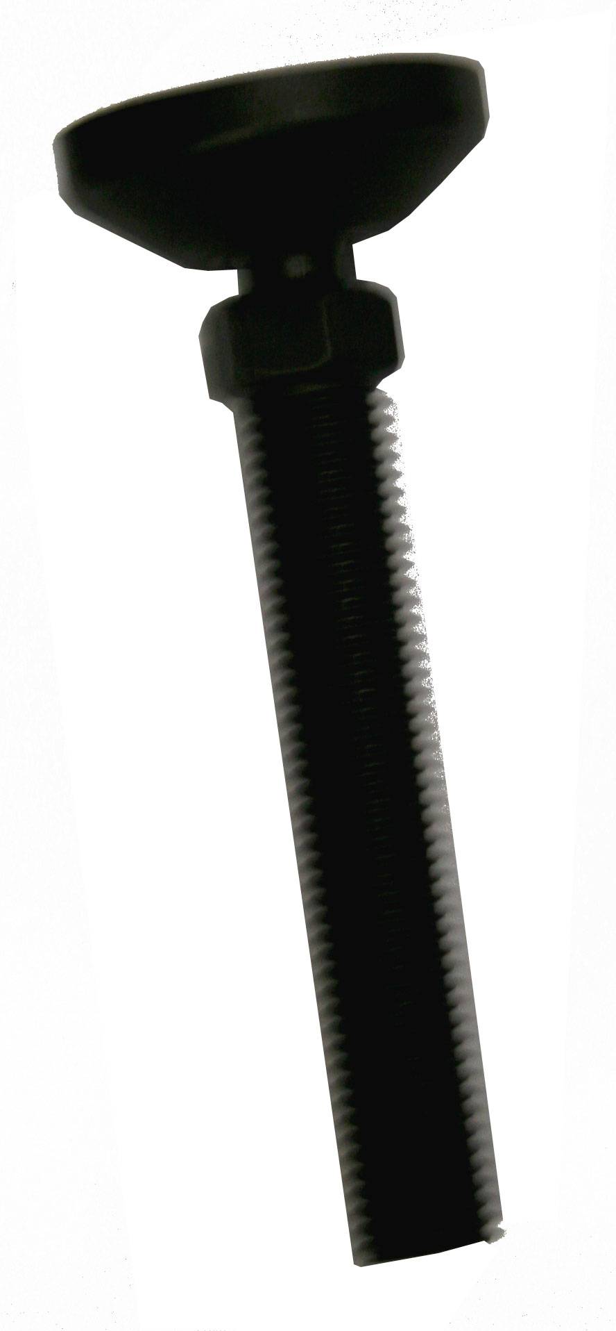 PB Fastener 148 0160 699 16 Gerätefuß schraubbar, schwenkbar Schwarz (Ø x H) 60mm x 140mm 1St.