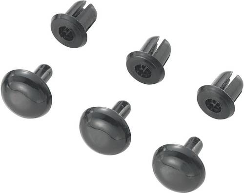 TRU COMPONENTS TC-SRR-450K203 TC-10820820 Spreizniete Loch-Ø 4 mm Schwarz 1000 St.