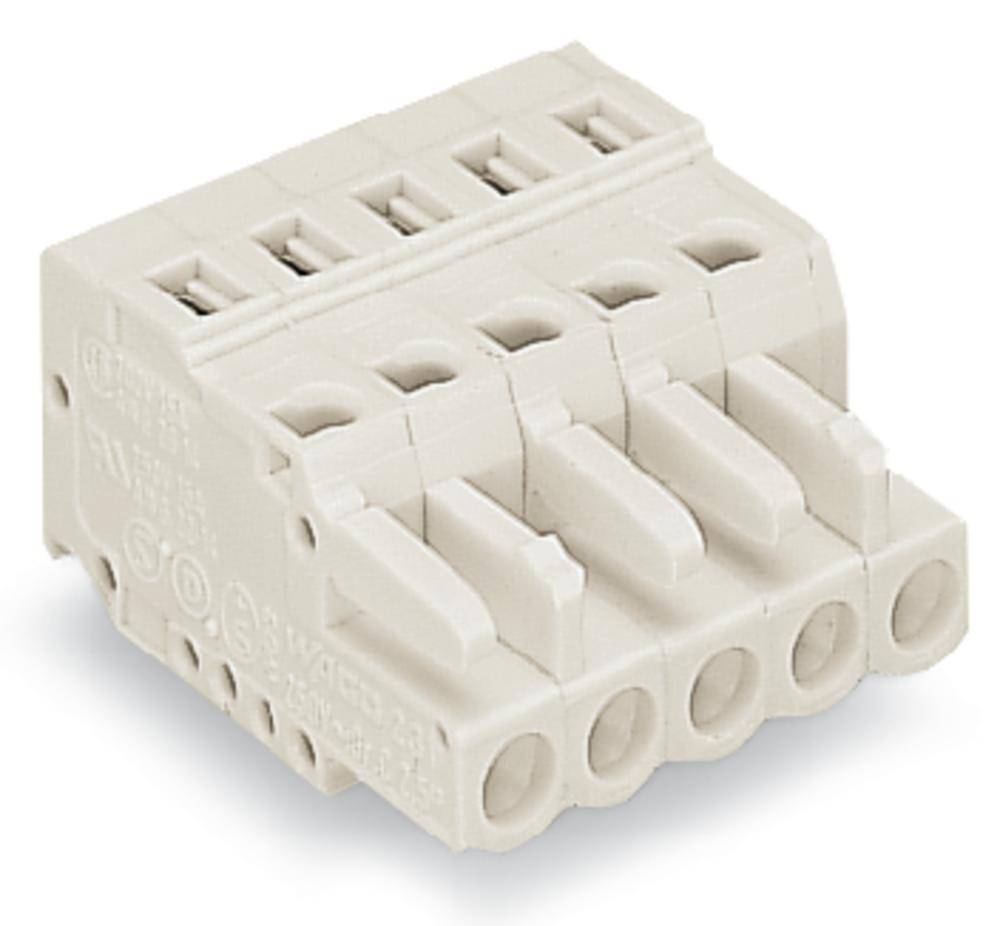 WAGO Buchsengehäuse-Kabel 721 Polzahl Gesamt 7 Rastermaß: 5 mm 721-107/026-037 50 St.