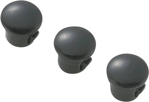 TRU Components TC-HPR-5203 Lochstopfen Plattenstärke (max.) 0.8mm Polyamid Schwarz