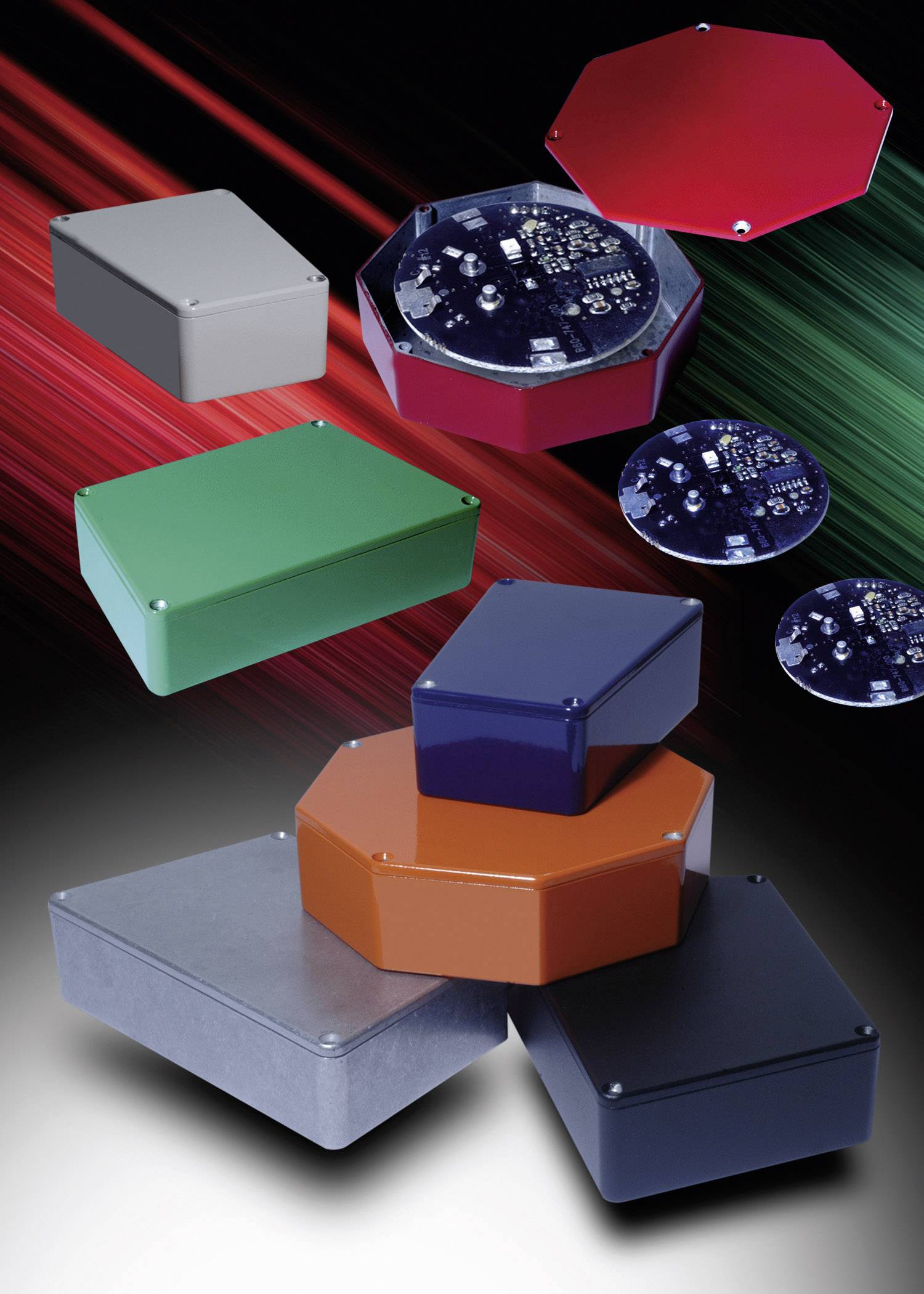 Hammond Electronics 1555H2F42GY Universal-Gehäuse 180 x 120.79 x 62 Polycarbonat Lichtgrau 1St.