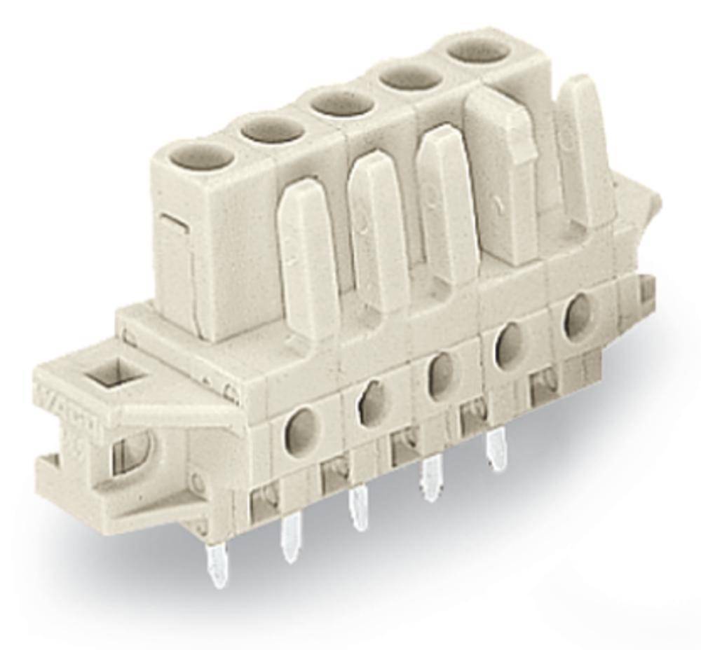 WAGO Buchsengehäuse-Platine 722 Polzahl Gesamt 10 Rastermaß: 5 mm 722-140/031-000 25 St.