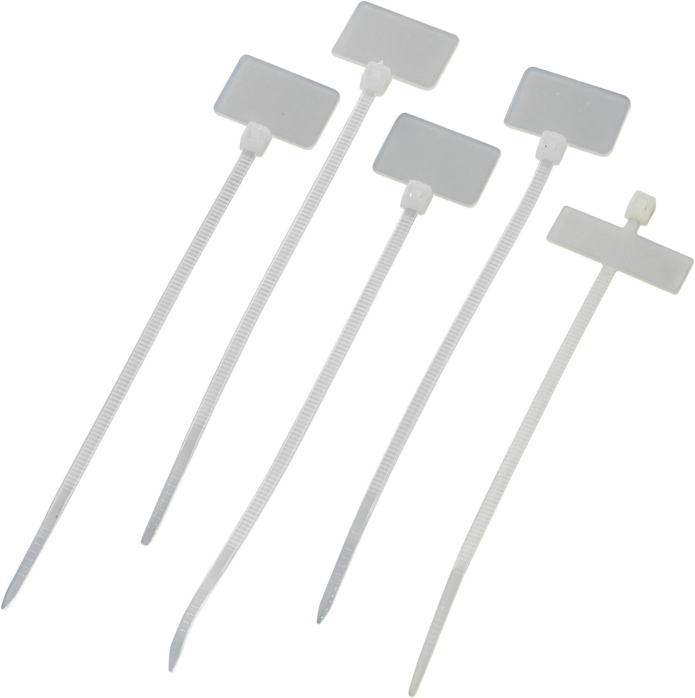 TRU COMPONENTS Leitermarkierer Beschriftungsfläche: 20 x 13mm Natur 100St.