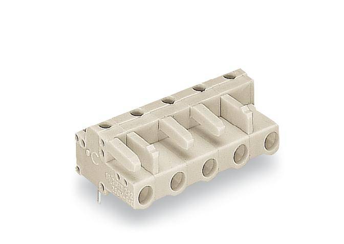 WAGO Buchsengehäuse-Platine 722 Polzahl Gesamt 5 Rastermaß: 7.50 mm 722-835 50 St.