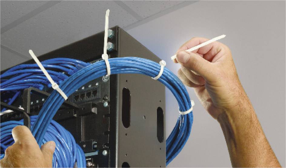 ABB DK-510BK TT-11-30-0-L-EU Kabelbinder 282 mm 4.70 mm Schwarz von Hand abreißbar, UV-stabilisiert, Witterungsstabil 50 St.