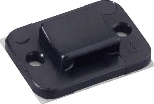 HellermannTyton TY3G1S-W-C1 Befestigungssockel selbstklebend, schraubbar 151-11310 halogenfrei, UV-