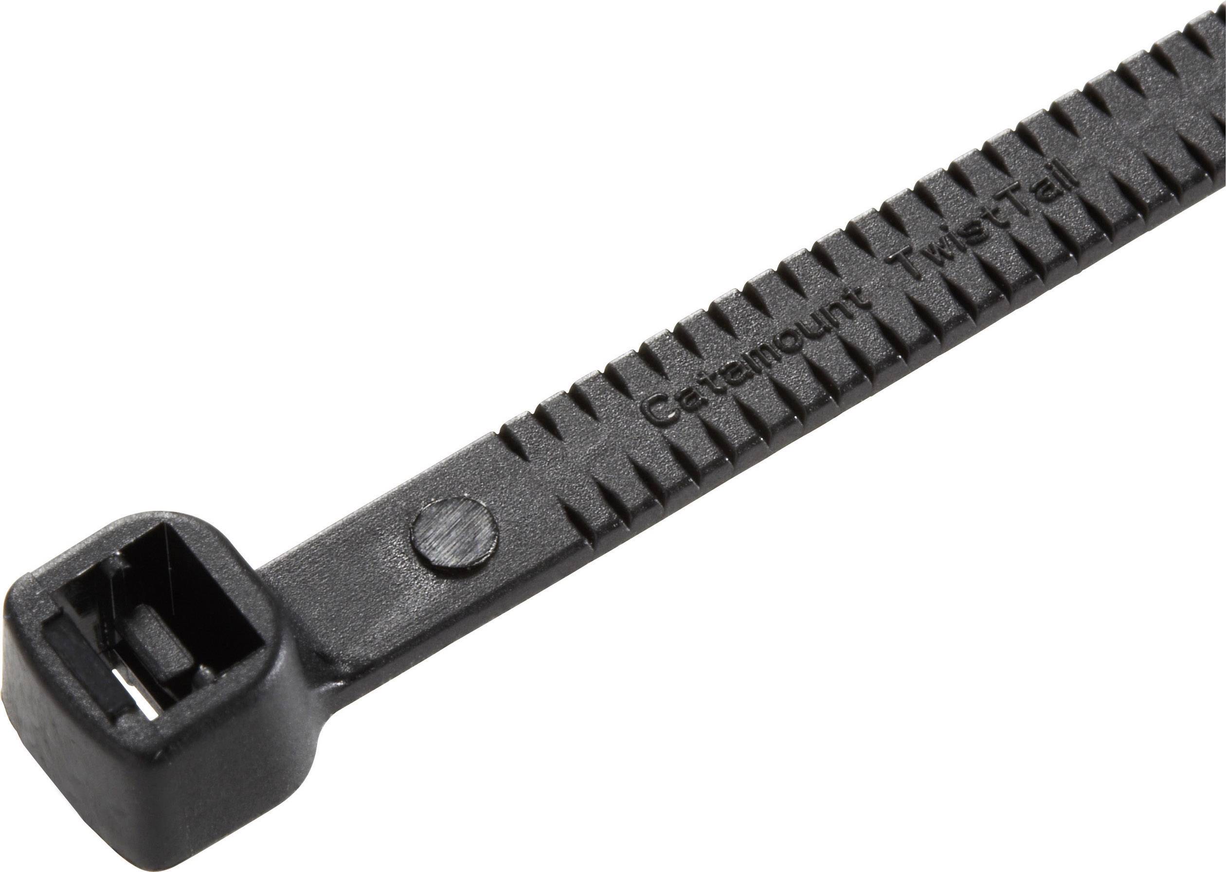 ABB DK-760BK TT-14-30-0-L-EU Kabelbinder 358 mm 4.70 mm Schwarz von Hand abreißbar, UV-stabilisiert, Witterungsstabil 50 St.