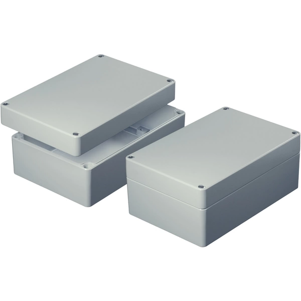 Axxatronic AS082 Universal-Gehäuse 120 x 80 x 60 Aluminium Grau (RAL 7032) 1St. Axxatronic AS082 Universal-Gehäuse 120 x 80 x 60 Aluminium Grau (RAL 7032) 1St.