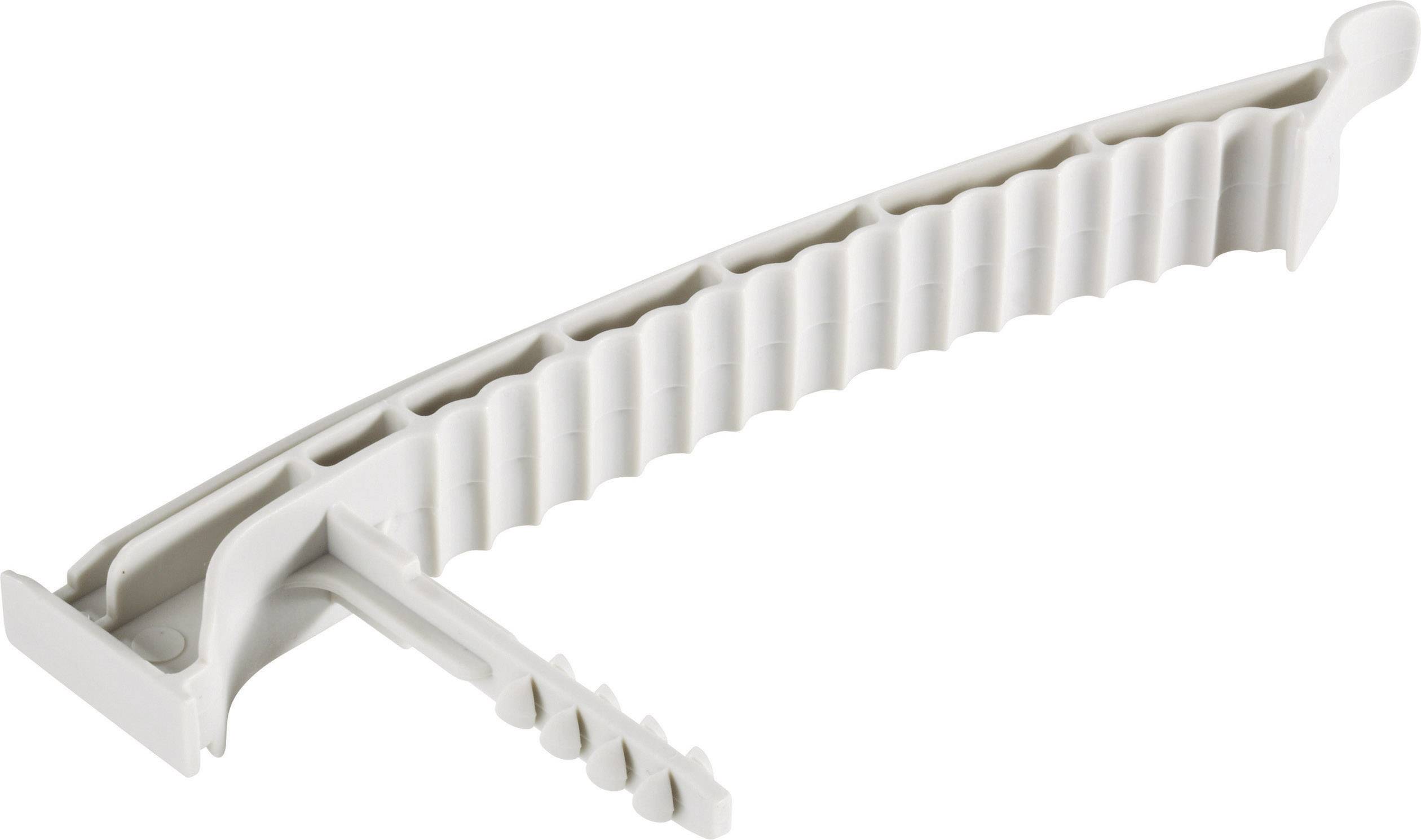 Jäger Direkt 700910 Kabelhalter 700910 Bündel-Ø-Bereich 8mm (max) für Steckmontage im Mauerwerk, halogenfrei, silikonfrei