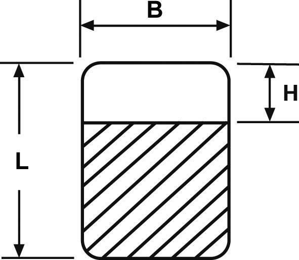 HellermannTyton 598-14027 HSMB-C2-1402-RD Kabel-Etikett Helasign 19.05 x 12.70 mm Farbe Beschriftungsfeld: Rot Anzahl Etiketten: 120