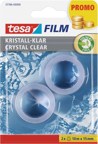 TESA 57766 tesafilm tesafilm® Transparent (L x B) 10m x 15mm 2St.
