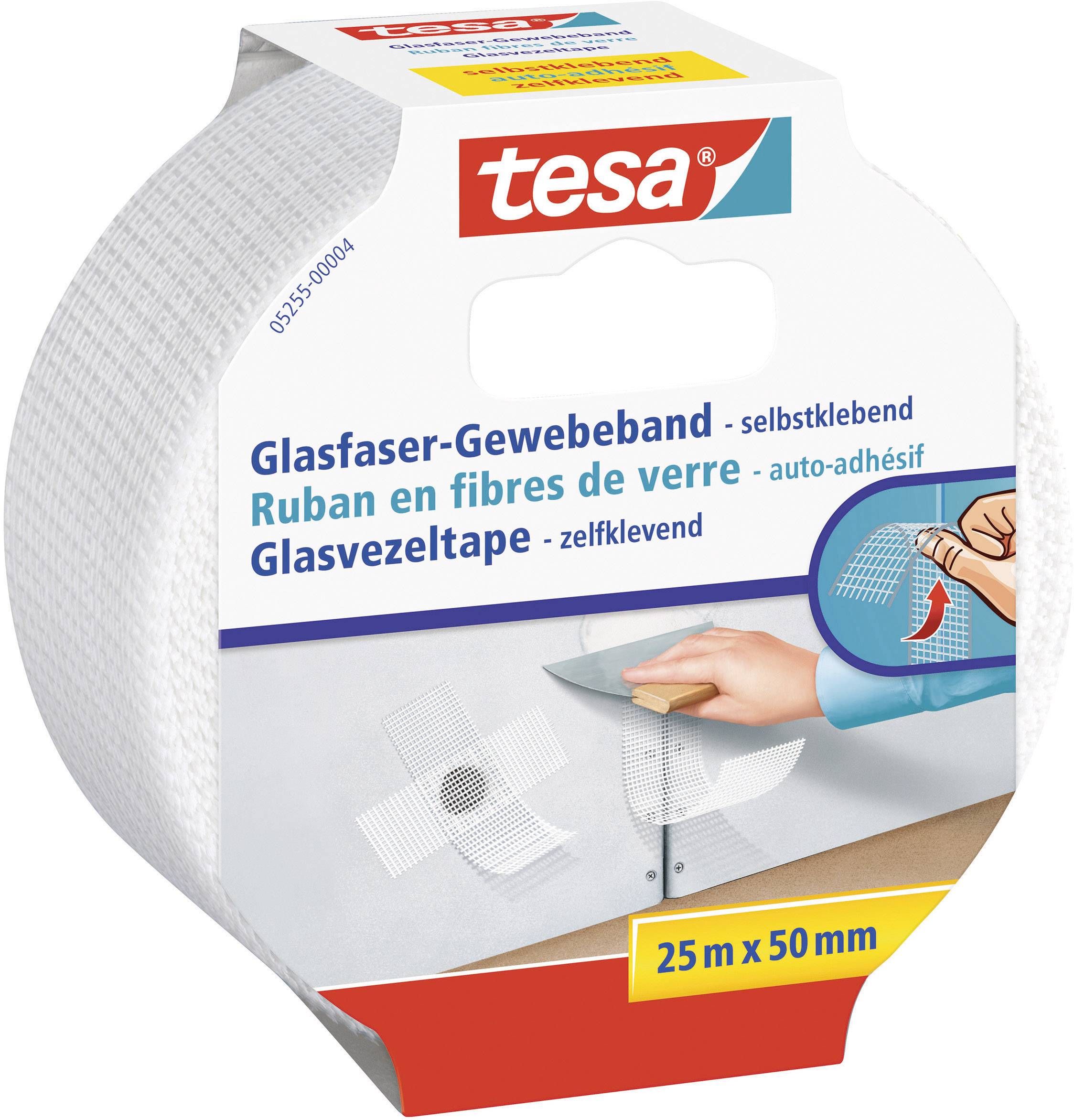 TESA 05255-00004-01 Gewebeklebeband Weiß (L x B) 25 m x 50 mm 1 St.