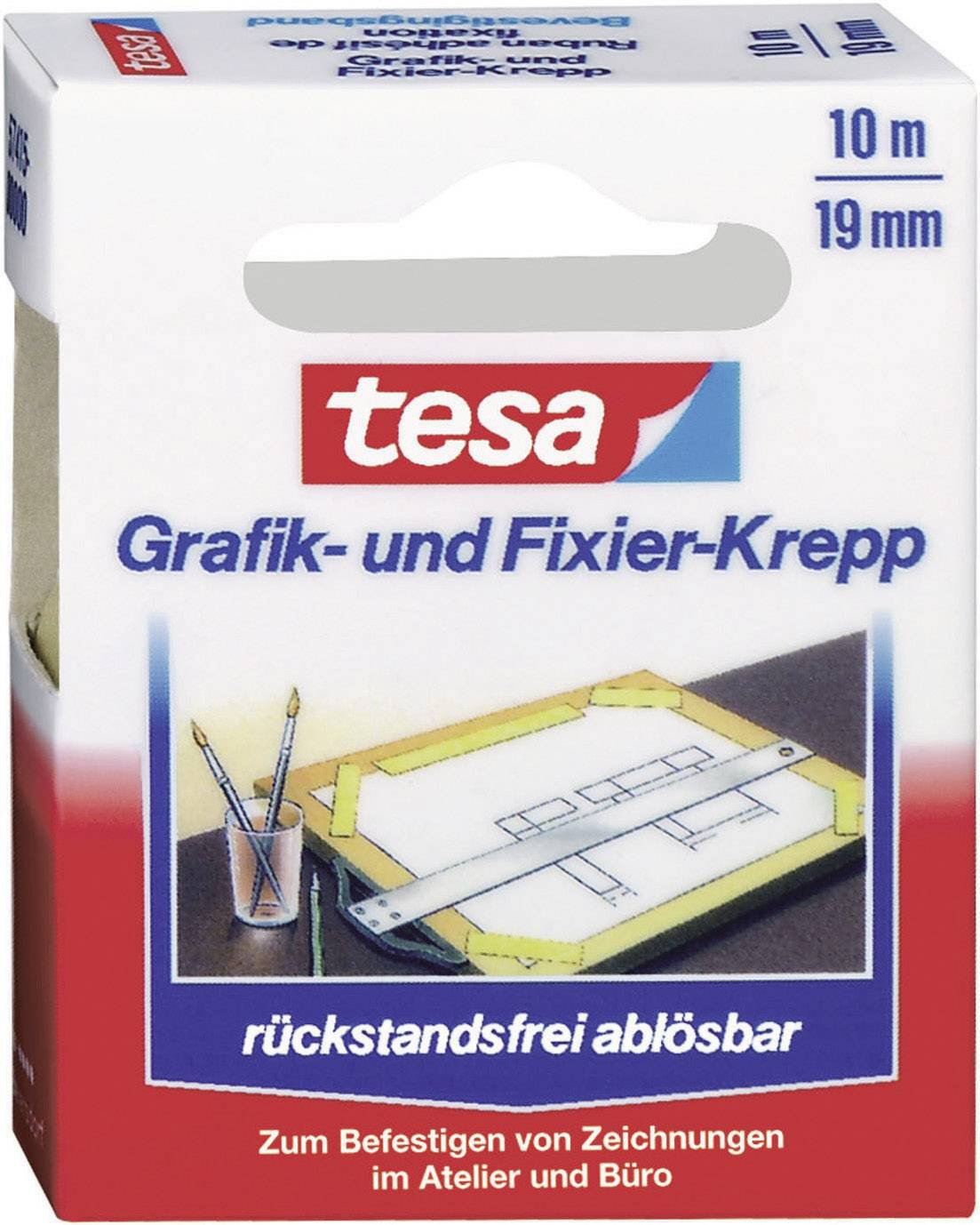 TESA 57415-00000-01 Kreppband (L x B) 10m x 19mm