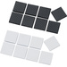 Gerätefuß selbstklebend, quadratisch Weiß, Schwarz (L x B x H) 25 x 25 x 4mm 16St.