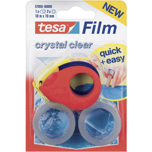 TESA 57859-00000-13 tesafilm kristall-klar Transparent (L x B) 10m x 19mm 2St.