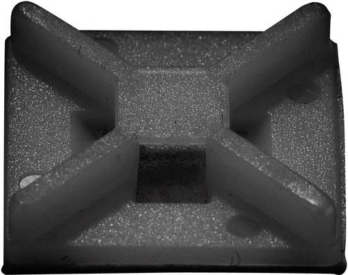 TRU Components Befestigungssockel 541189 4fach einfädeln Schwarz 50St.