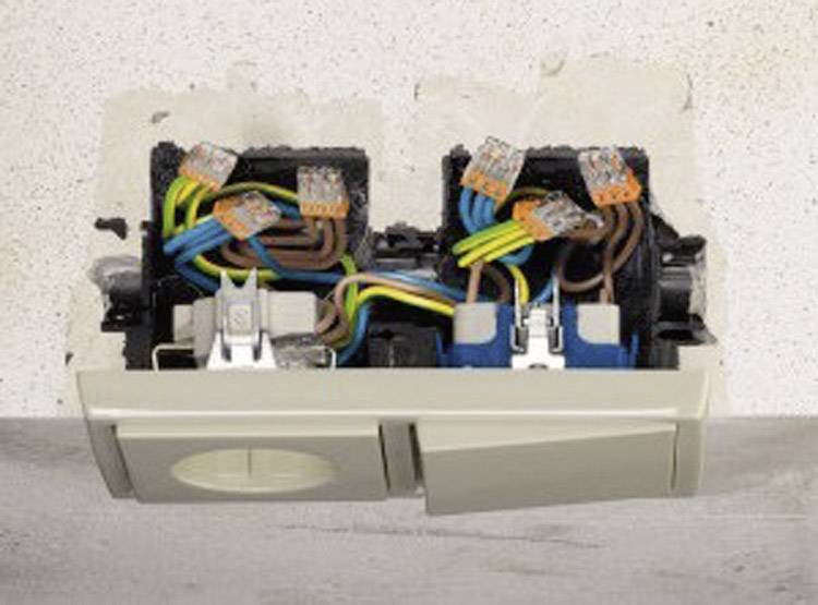 WAGO 2273-202-1 2273 Dosenklemme flexibel: - starr: 0.5-2.5 mm² Polzahl: 2 Transparent, Weiß