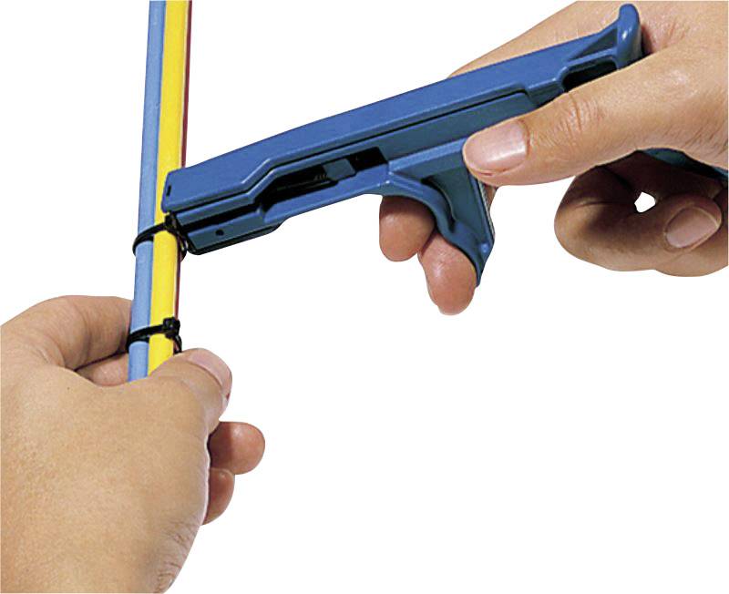 HellermannTyton MK21 Kabelbinderzange Blau, Schwarz