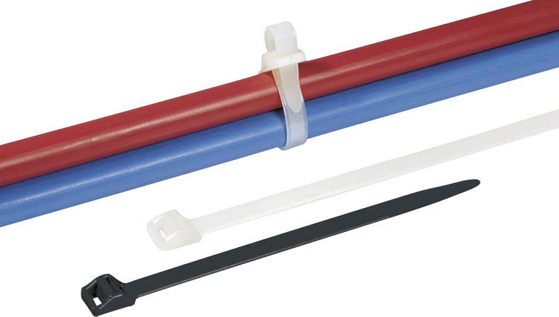 HellermannTyton 111-70110 RLT150-N66-BK-L1 Kabelbinder 770 mm 8.90 mm Schwarz Lösbar, Hitzestabilisiert 50 St.