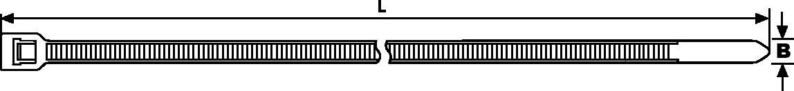 HellermannTyton 111-70119 RLT150-N66-NA-L1 Kabelbinder 770 mm 8.90 mm Natur Lösbar, Hitzestabilisiert 50 St.