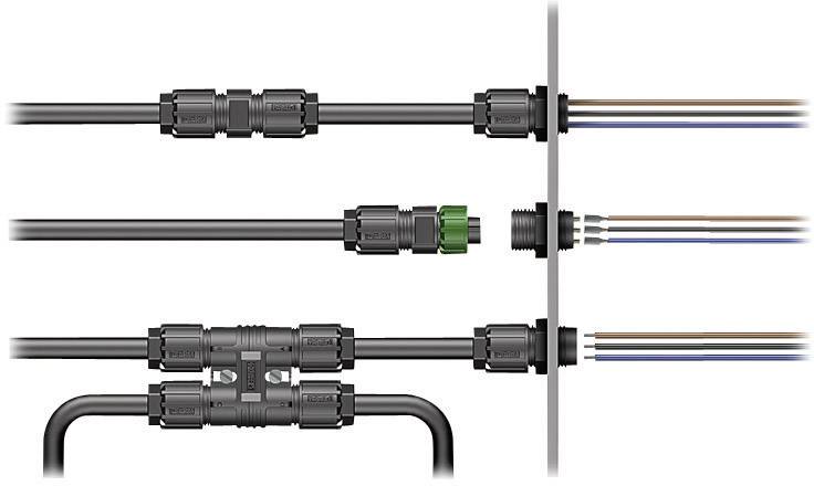 Phoenix Contact 1403782 Rundstecker Leitungsverbinder Gesamtpolzahl: 4 + PE Serie (Rundsteckverbinder): QUICKON 1 St.