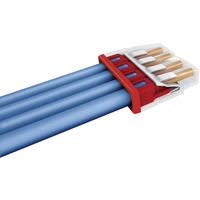 WAGO 2273-204-100 2273 Dosenklemme flexibel: - starr: 0.5-2.5mm² Polzahl: 4 100 St. Transparent, Rot WAGO 2273-204-100 2273 Dosenklemme flexibel: - starr: 0.5-2.5mm² Polzahl: 4 100 St. Transparent, Rot